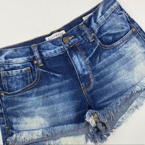 🌺Bullhead Acid Washed Boho Jean Shorts